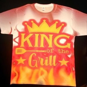 King of the Grill Flame Tshirt